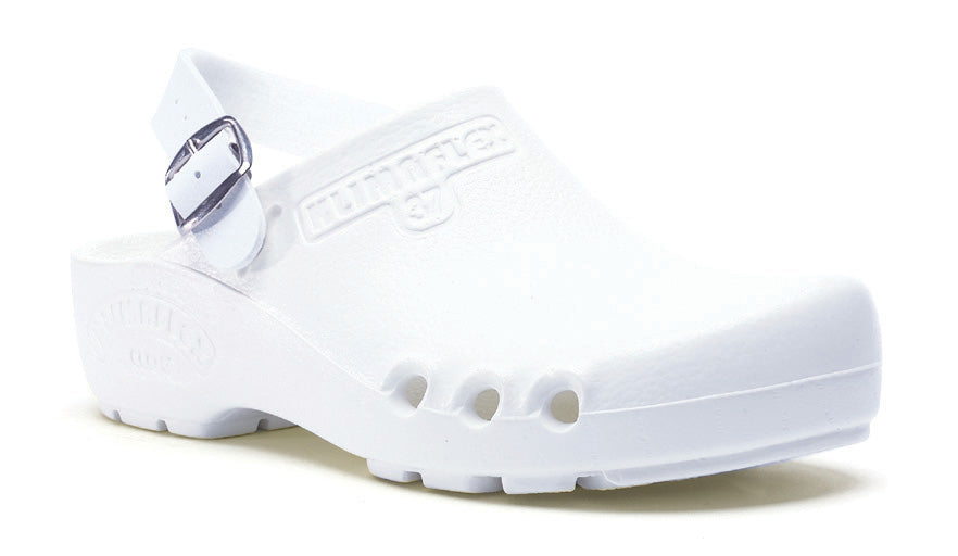 Toffeln KlimaFlex (with side vents) White (with heel strap)