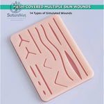 10pcs Surgical Suture Training Kit – Silicone Suturing Practice Pads Set for Medical Students Clinical Skills Wound