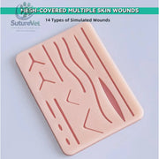 10pcs Surgical Suture Training Kit – Silicone Suturing Practice Pads Set for Medical Students Clinical Skills Wound