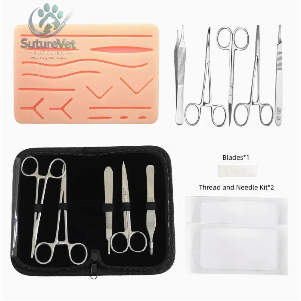 10pcs Surgical Suture Training Kit – Silicone Suturing Practice Pads Set for Medical Students Clinical Skills Wound