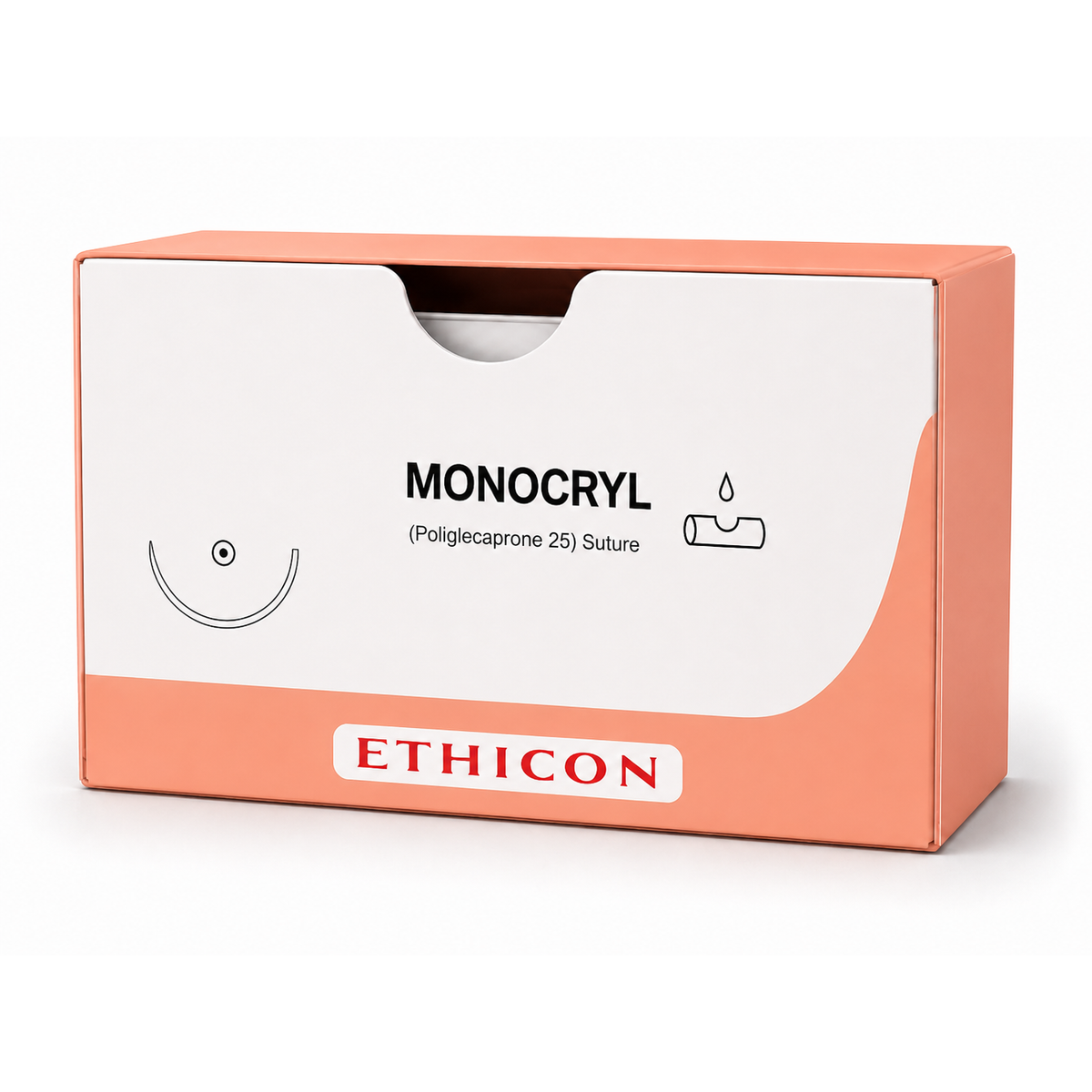 Ethicon MONOCRYL Poliglecaprone 25 Absorbable Monofilament Surgical Suture Y513G