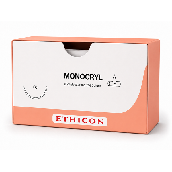 Ethicon MONOCRYL Poliglecaprone 25 Absorbable Monofilament Surgical Suture T4290AH