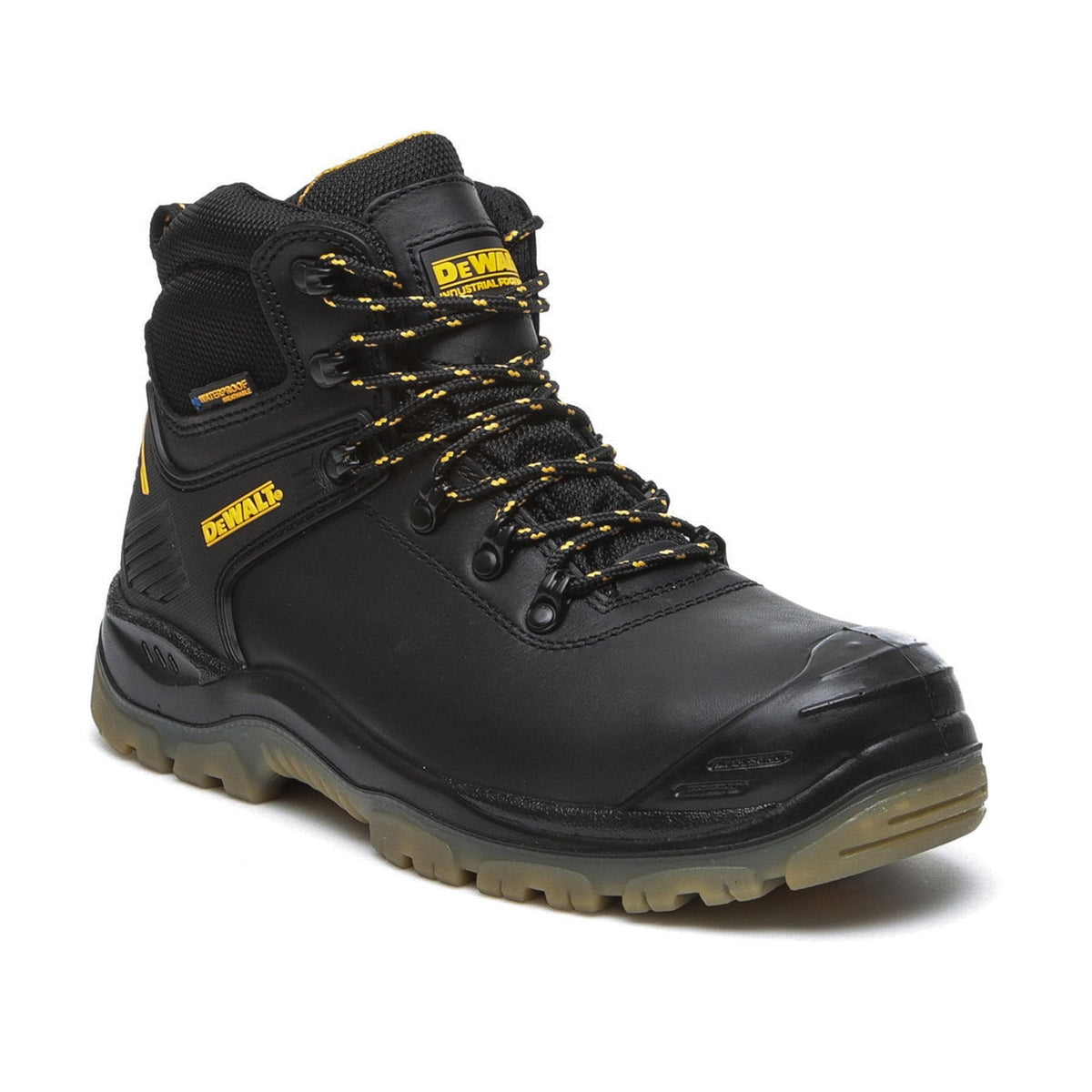 DeWalt Newark Safety Boots Black Waterproof S3 Steel Toe — view 1