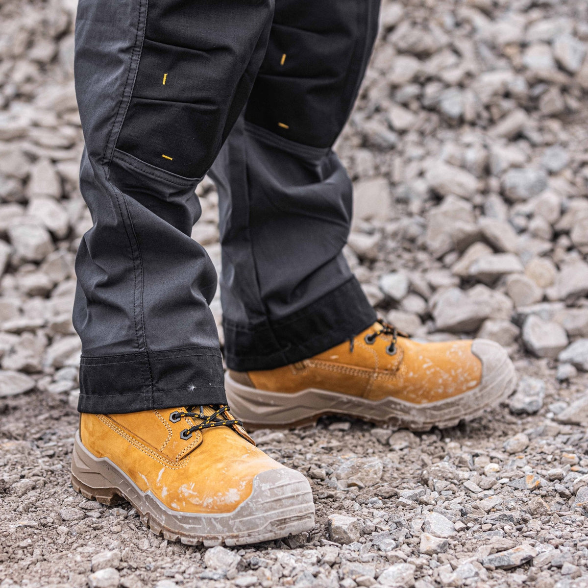 DeWalt Side Zip Safety Boot Jamestown Wheat Wide Fit S3 — view 4