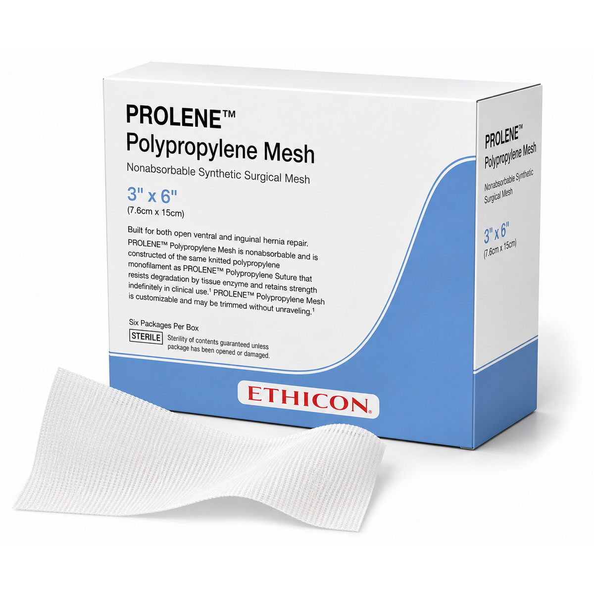 Ethicon PROLENE Knitted Polypropylene Non-Absorbable Surgical Mesh PMLK1