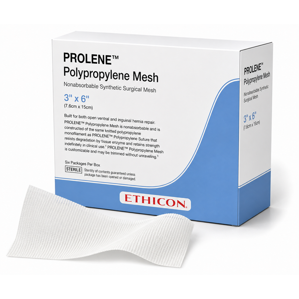 Ethicon PROLENE Knitted Polypropylene Non-Absorbable Surgical Mesh PMSK3