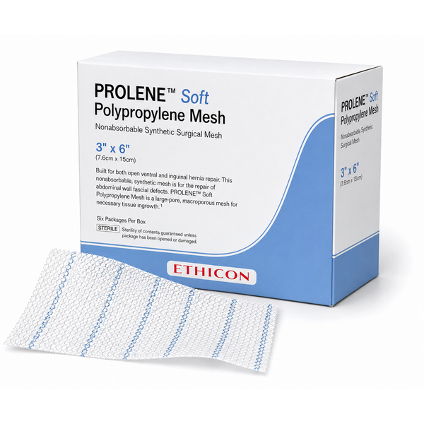 Ethicon PROLENE Soft Polypropylene Non-Absorbable Surgical Hernia Repair Mesh SPMH