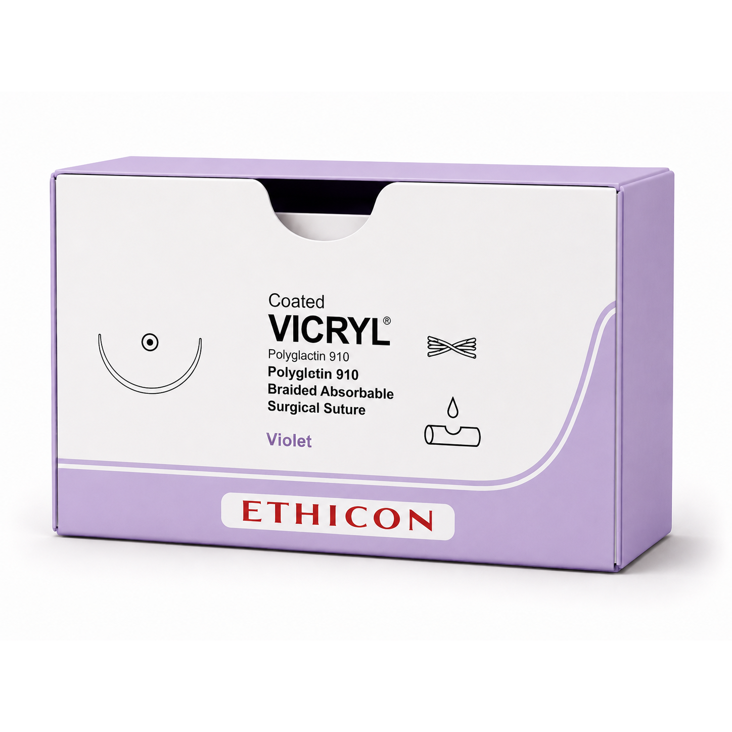 Ethicon VICRYL Polyglactin 910 Braided Absorbable Surgical Suture J9466G