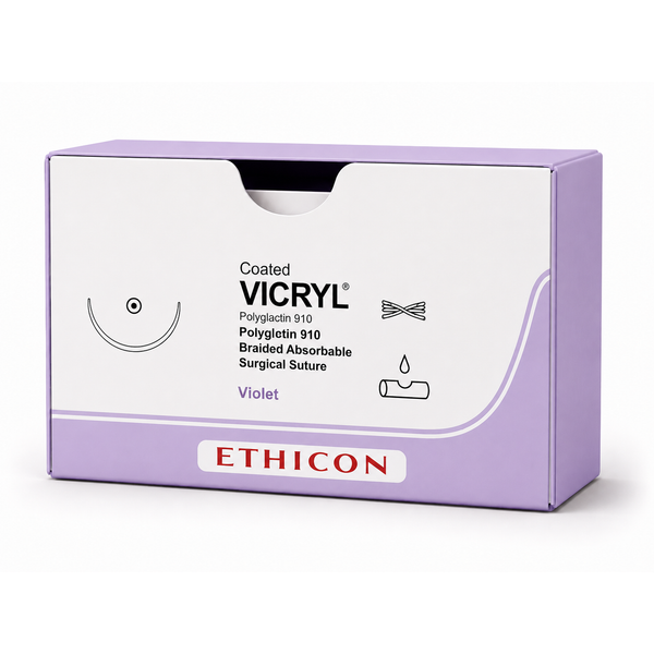 Ethicon VICRYL Coated Polyglactin 910 Braided Absorbable Surgical Suture MPVR4260H