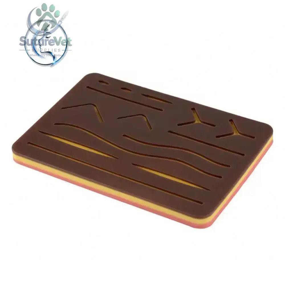 Black Silicone Suture Practice Pad – Realistic Surgical Suturing Training Model - Kit