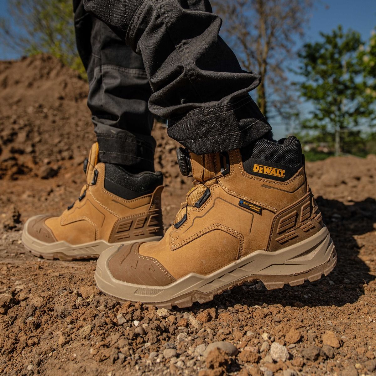 DeWalt Foundry Wheat Steel/Steel Waterproof BOA Boot ESD S7 — view 8
