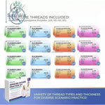 Professional Advanced Suturing Practice Kit – Stainless Steel Surgical Instruments & Silicone Suture Training Pad