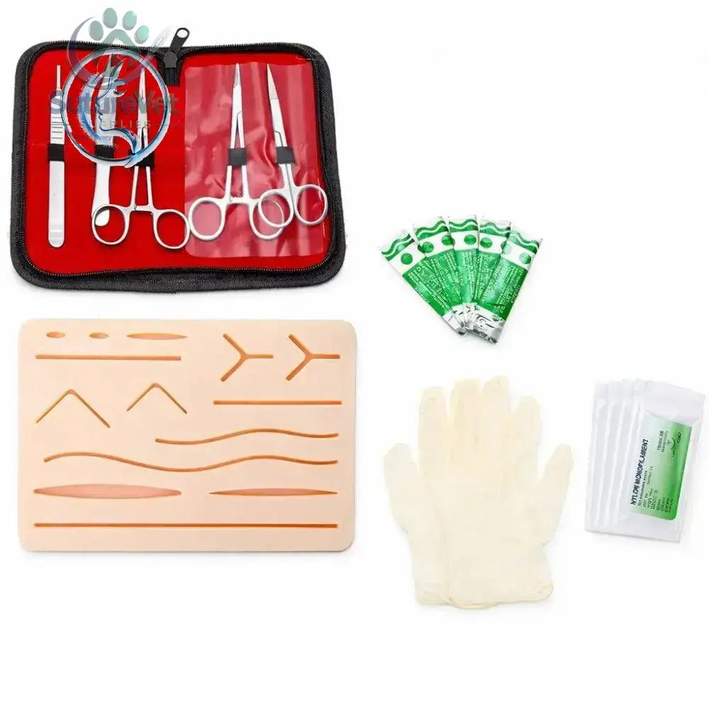 Professional Surgical Suturing Practice Kit – Complete Medical Suture Training - Pad - Set