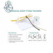 Surgical Knot-Tying Practice Kit – Medical Suturing & Knot Training Simulator - Suture Tool